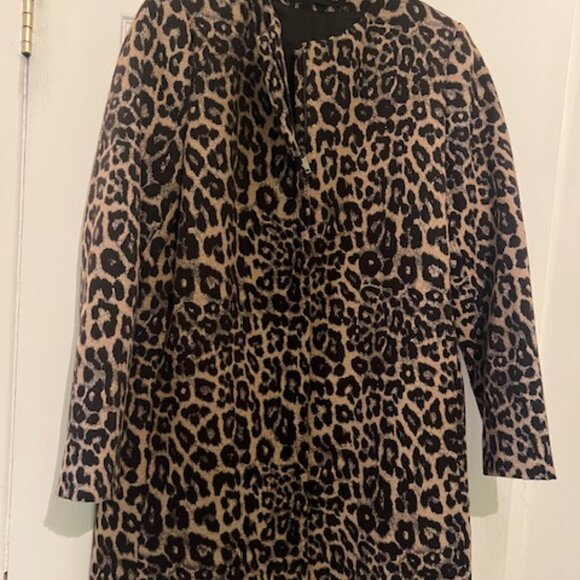 Zara Woman Ladies Leopard Print 3/4 Coat - Picture 7 of 8